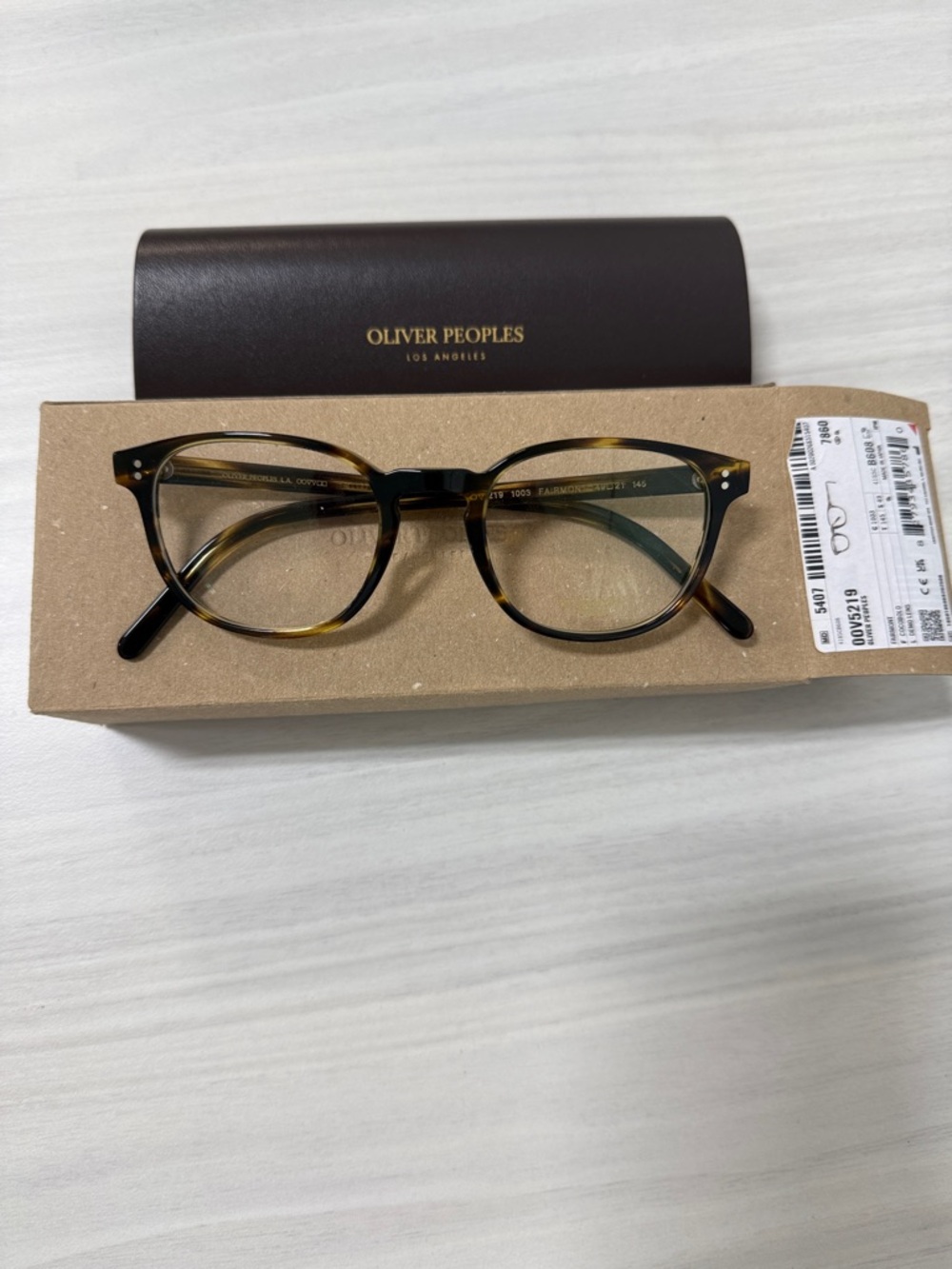 Oliver Peoples ov5219 fairmont Tortoiseshell Eyeglasses - Brown/Black